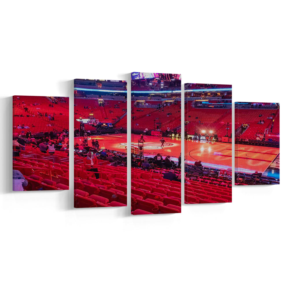 American Airline Red Arena, Stadium Canvas, Sport Art, Gift for him, 5 Panel, Large Canvas, Canvas Print Wall Art