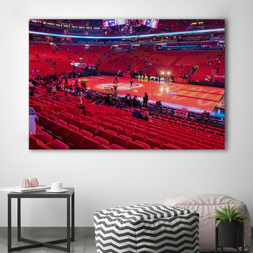 American Airline Red Arena, Stadium Canvas, Sport Art, Gift for him, Man Cave Decor, Art Print, Canvas Print Wall Art