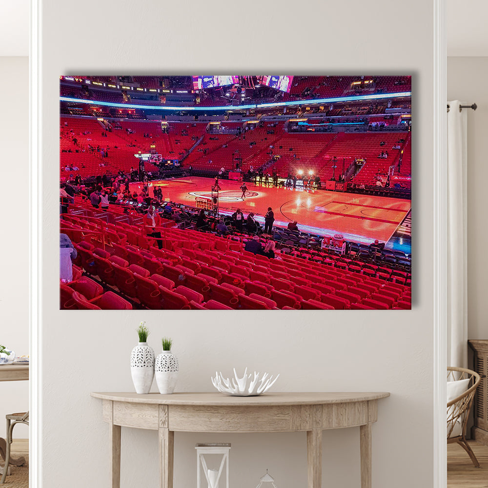 American Airline Red Arena, Stadium Canvas, Sport Art, Gift for him, Man Cave Decor, Art Print, Canvas Print Wall Art