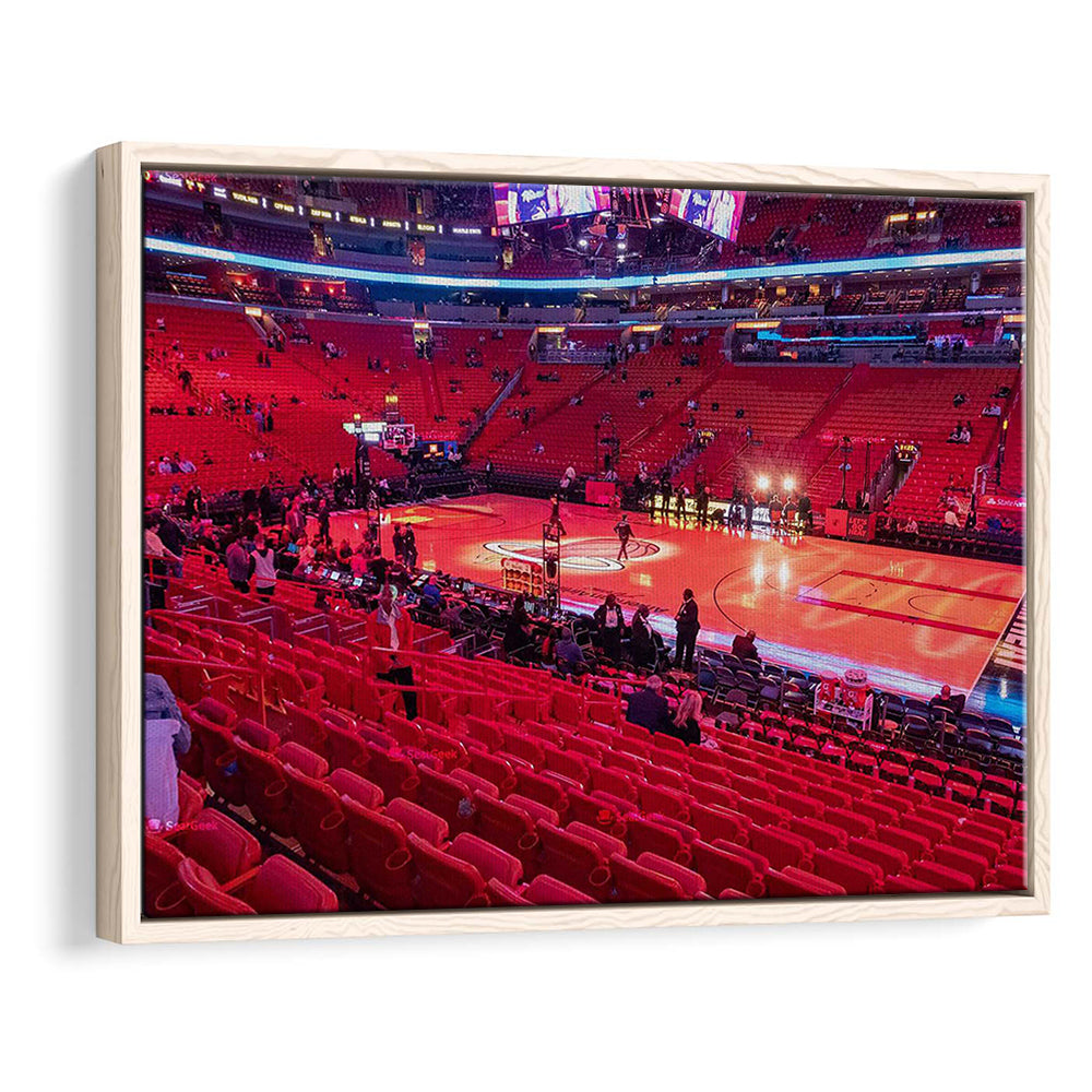 American Airline Red Arena, Stadium Canvas, Sport Art, Framed Canvas Print Wall Art, Floating Frame