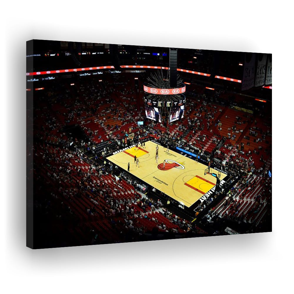 American Airlines Arena View, Stadium Canvas, Sport Art, Gift for him, Man Cave Decor, Art Print, Canvas Print Wall Art