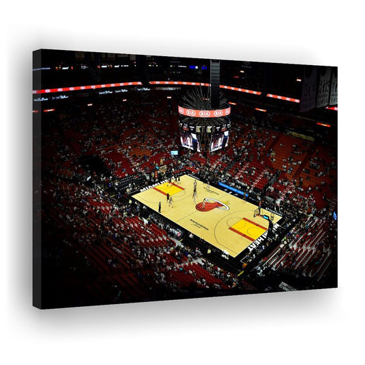 American Airlines Arena View, Stadium Canvas, Sport Art, Gift for him, Man Cave Decor, Art Print, Canvas Print Wall Art