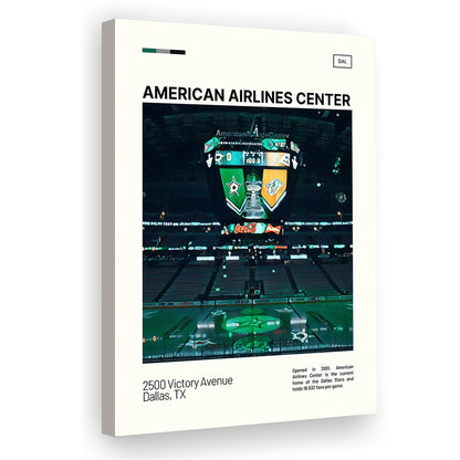 American Airlines Center Stadium Print, Dallas Stars Stadium Canvas Art V2, Fan Gifts, Sport Art, Canvas Print Wall Art