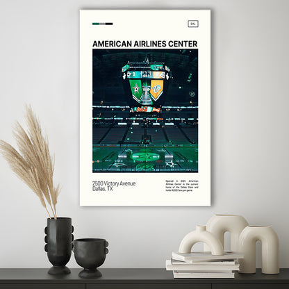 American Airlines Center Stadium Print, Dallas Stars Stadium Canvas Art V2, Fan Gifts, Sport Art, Canvas Print Wall Art