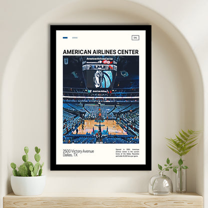 American Airlines Center Stadium Print, Dallas Mavericks Stadium Art, Gifts for him, Sport Art, Framed Art Print Wall Decor