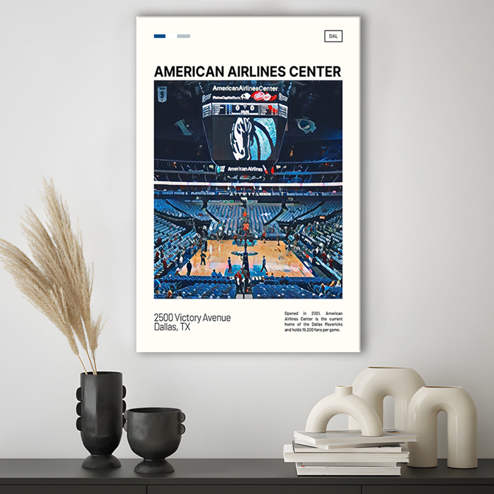 American Airlines Center Stadium Print, Dallas Mavericks Stadium Canvas Art, Fan Gifts, Sport Art, Canvas Print Wall Art