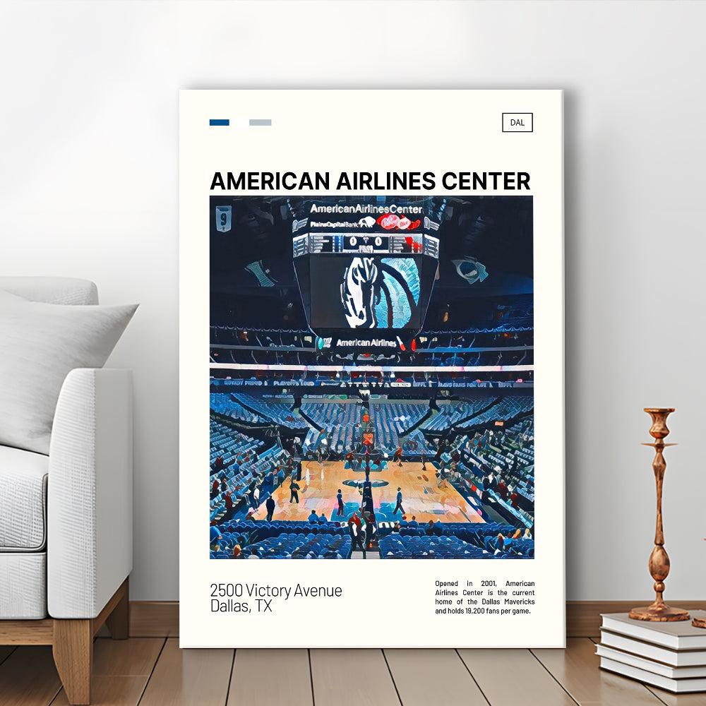 American Airlines Center Stadium Print, Dallas Mavericks Stadium Canvas Art, Fan Gifts, Sport Art, Canvas Print Wall Art