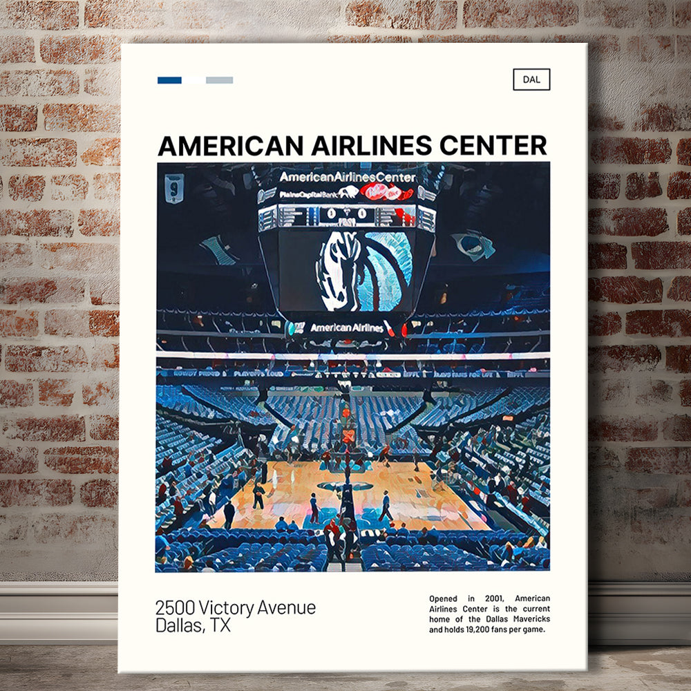 American Airlines Center Stadium Print, Dallas Mavericks Stadium Canvas Art, Fan Gifts, Sport Art, Canvas Print Wall Art