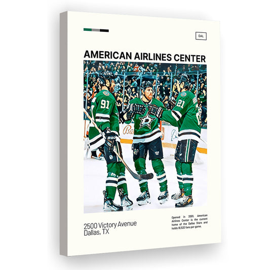 American Airlines Center Stadium Print, Dallas Stars Stadium Canvas Art100, Fan Gifts, Sport Art, Canvas Print Wall Art