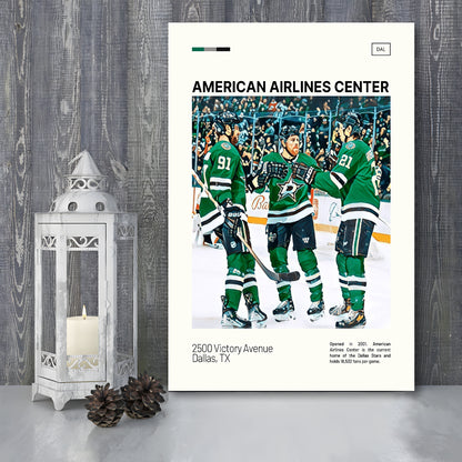 American Airlines Center Stadium Print, Dallas Stars Stadium Canvas Art100, Fan Gifts, Sport Art, Canvas Print Wall Art