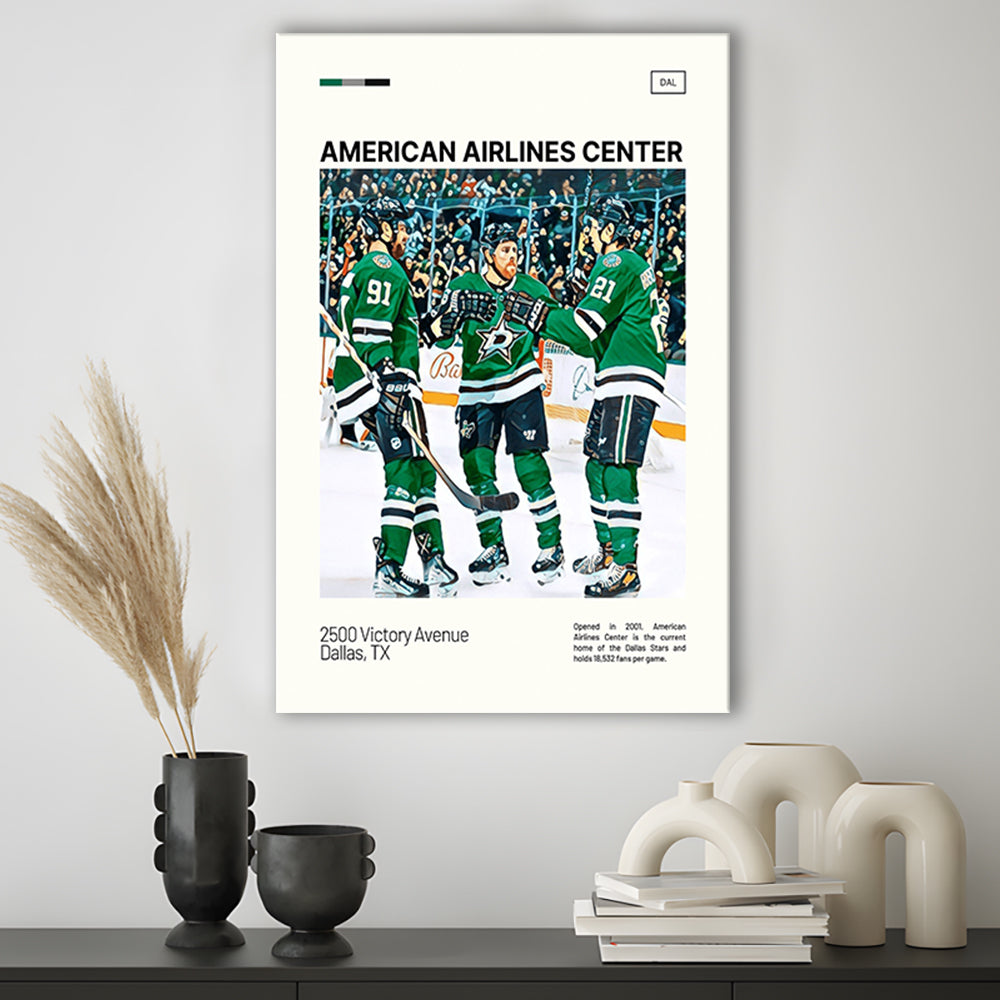 American Airlines Center Stadium Print, Dallas Stars Stadium Canvas Art100, Fan Gifts, Sport Art, Canvas Print Wall Art