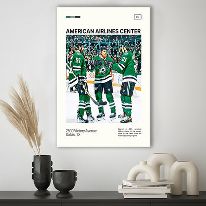 American Airlines Center Stadium Print, Dallas Stars Stadium Canvas Art100, Fan Gifts, Sport Art, Canvas Print Wall Art