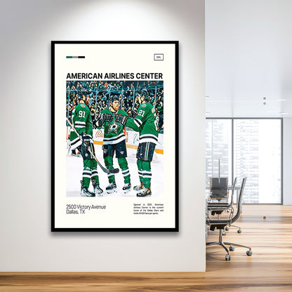 American Airlines Center Stadium Print, Dallas Stars Stadium Art100, Gifts for him, Sport Art, Framed Art Print Wall Decor