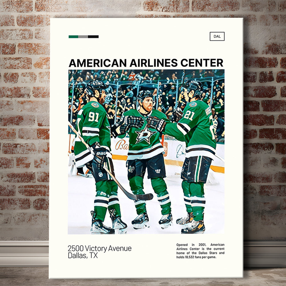 American Airlines Center Stadium Print, Dallas Stars Stadium Canvas Art100, Fan Gifts, Sport Art, Canvas Print Wall Art