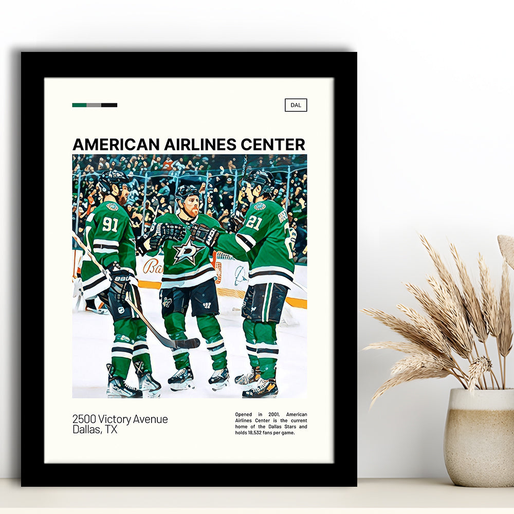 American Airlines Center Stadium Print, Dallas Stars Stadium Art100, Gifts for him, Sport Art, Framed Art Print Wall Decor