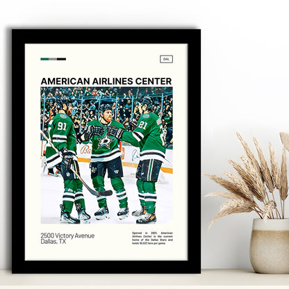 American Airlines Center Stadium Print, Dallas Stars Stadium Art100, Gifts for him, Sport Art, Framed Art Print Wall Decor