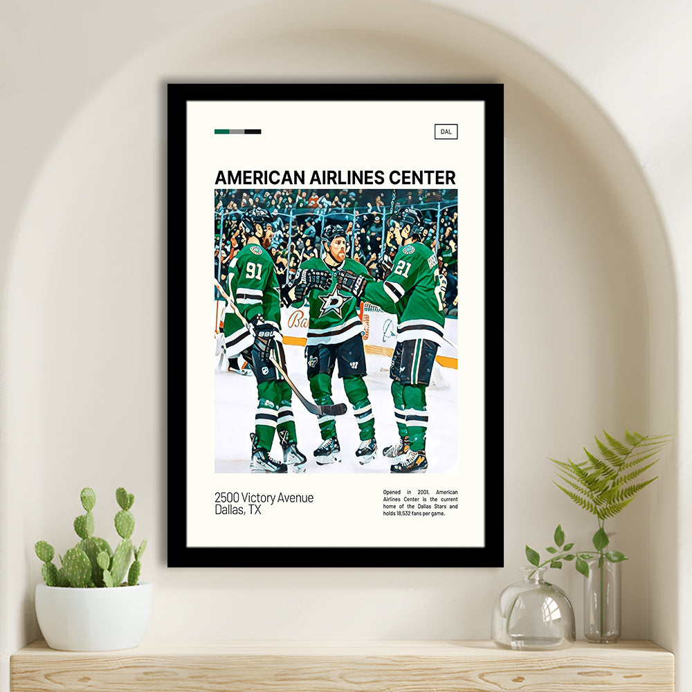 American Airlines Center Stadium Print, Dallas Stars Stadium Art100, Gifts for him, Sport Art, Framed Art Print Wall Decor