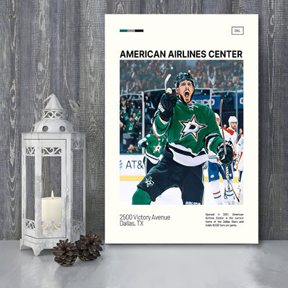 American Airlines Center Stadium Print, Dallas Stars Stadium Canvas Art, Fan Gifts, Sport Art, Canvas Print Wall Art