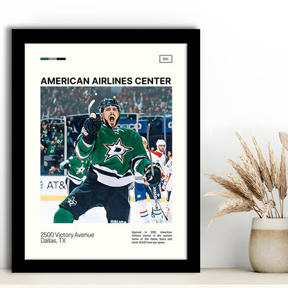 American Airlines Center Stadium Print, Dallas Stars Stadium Art, Gifts for him, Sport Art, Framed Art Print Wall Decor