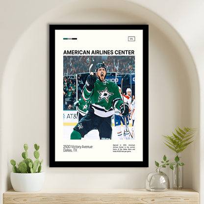 American Airlines Center Stadium Print, Dallas Stars Stadium Art, Gifts for him, Sport Art, Framed Art Print Wall Decor