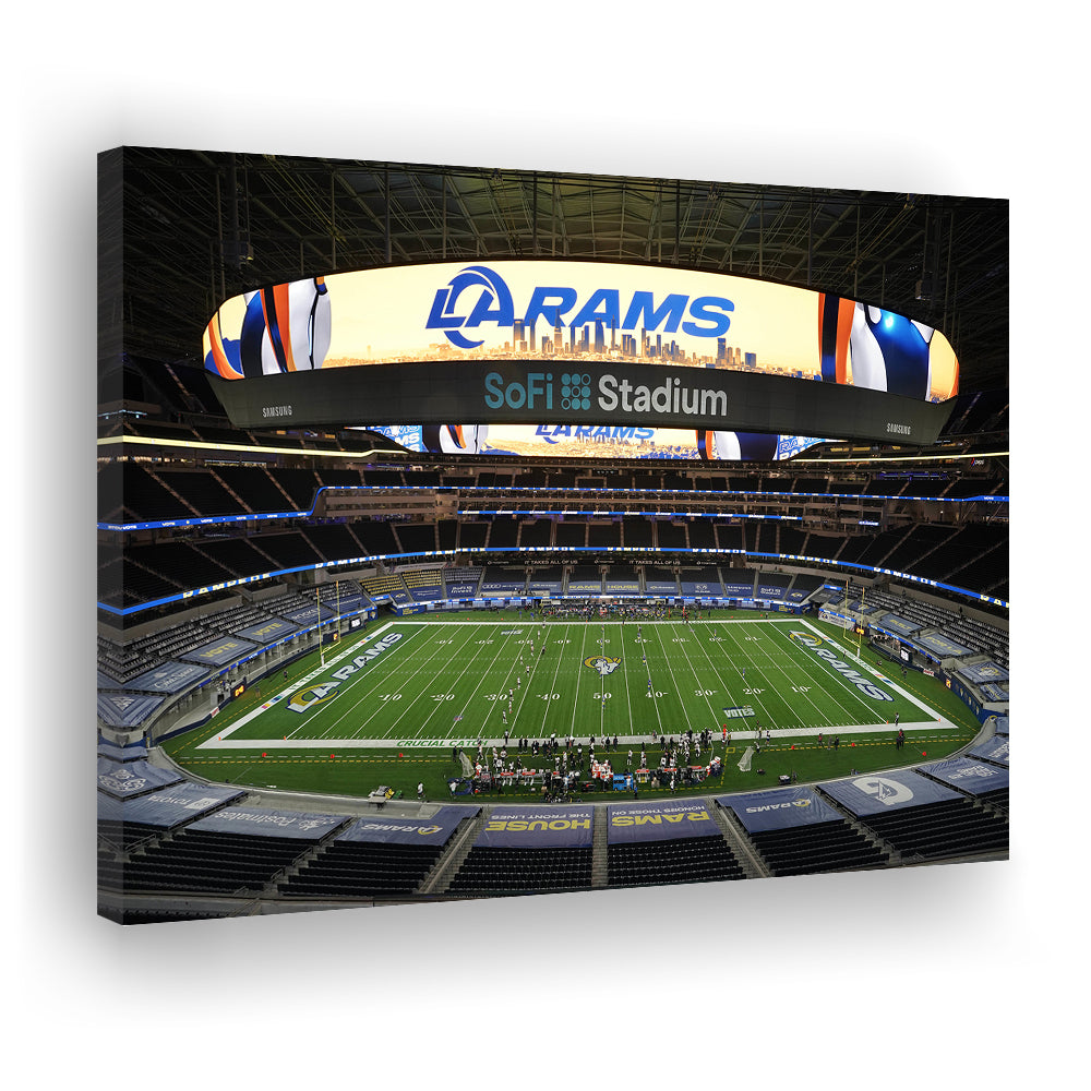 American Football, Stadium Canvas, Sport Art, Gift for him, Man Cave Decor, Art Print, Canvas Print Wall Art