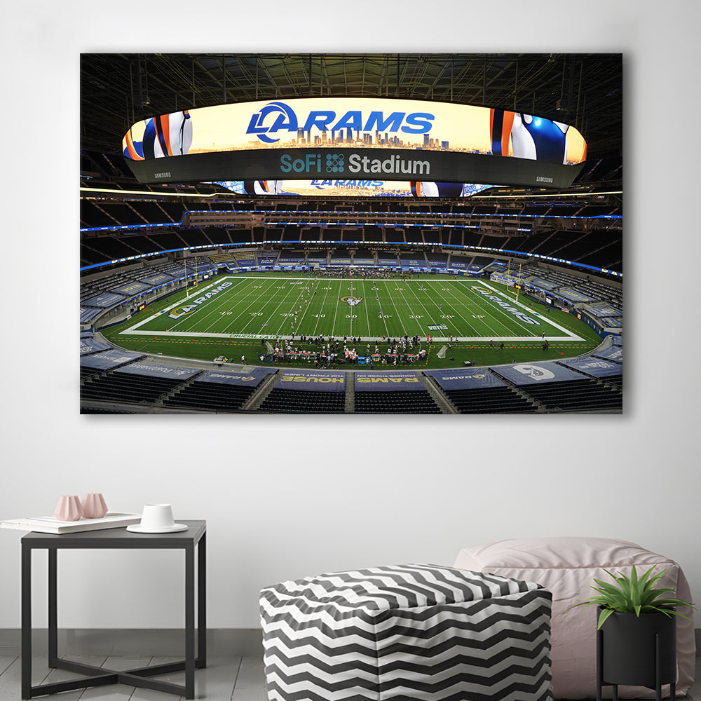 American Football, Stadium Canvas, Sport Art, Gift for him, Man Cave Decor, Art Print, Canvas Print Wall Art