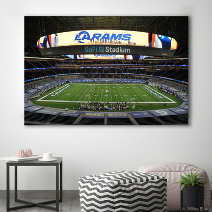 American Football, Stadium Canvas, Sport Art, Gift for him, Man Cave Decor, Art Print, Canvas Print Wall Art