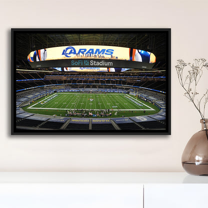 American Football, Stadium Canvas, Sport Art, Framed Canvas Print Wall Art, Floating Frame
