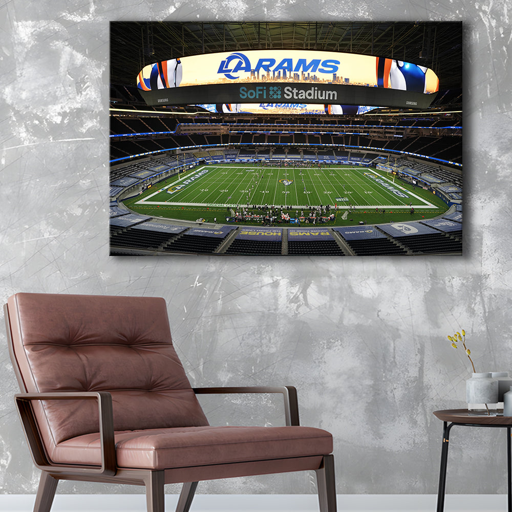 American Football, Stadium Canvas, Sport Art, Gift for him, Man Cave Decor, Art Print, Canvas Print Wall Art