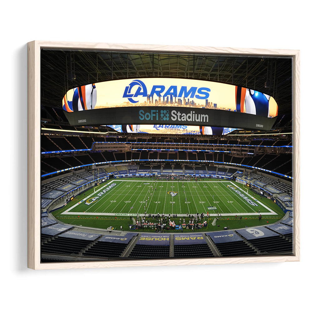 American Football, Stadium Canvas, Sport Art, Framed Canvas Print Wall Art, Floating Frame