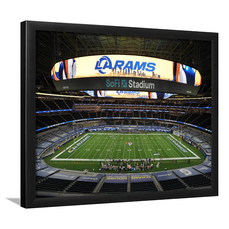 American Football, Stadium Canvas, Sport Art, Gift for him, Framed Art Print Wall Decor, Picture Framed