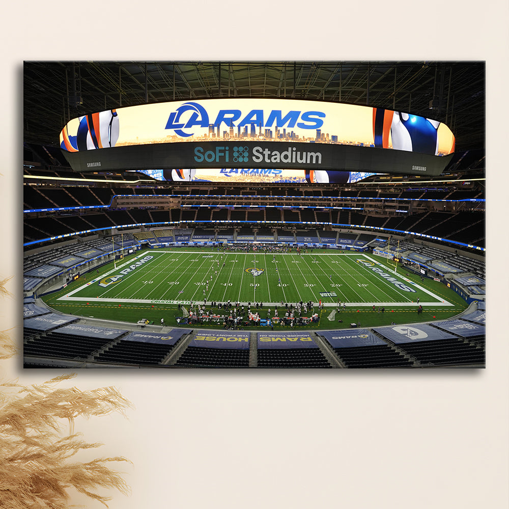 American Football, Stadium Canvas, Sport Art, Gift for him, Man Cave Decor, Art Print, Canvas Print Wall Art