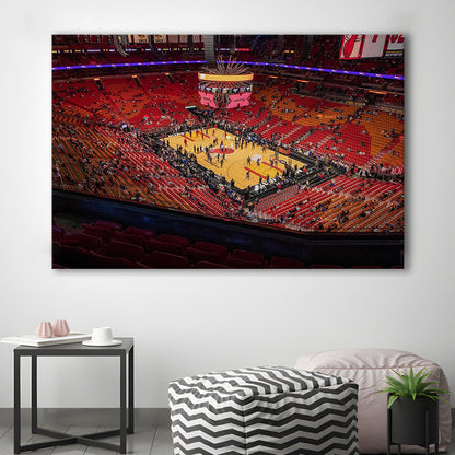 American Heat Airline, Stadium Canvas, Sport Art, Gift for him, Man Cave Decor, Art Print, Canvas Print Wall Art