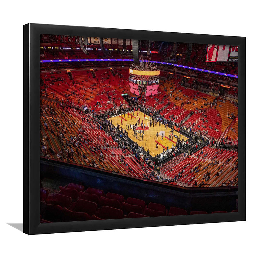 American Heat Airline, Stadium Canvas, Sport Art, Gift for him, Framed Art Print Wall Decor, Picture Framed