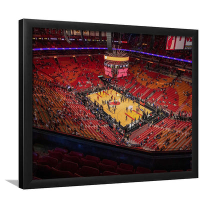 American Heat Airline, Stadium Canvas, Sport Art, Gift for him, Framed Art Print Wall Decor, Picture Framed