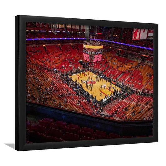 American Heat Airline, Stadium Canvas, Sport Art, Gift for him, Framed Art Print Wall Decor, Picture Framed