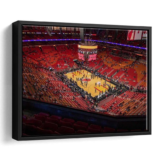 American Heat Airline, Stadium Canvas, Sport Art, Framed Canvas Print Wall Art, Floating Frame