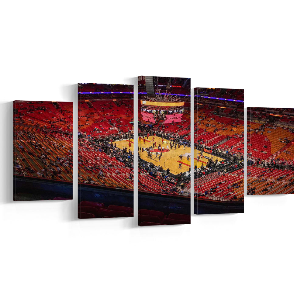 American Heat Airline, Stadium Canvas, Sport Art, Gift for him, 5 Panel, Large Canvas, Canvas Print Wall Art