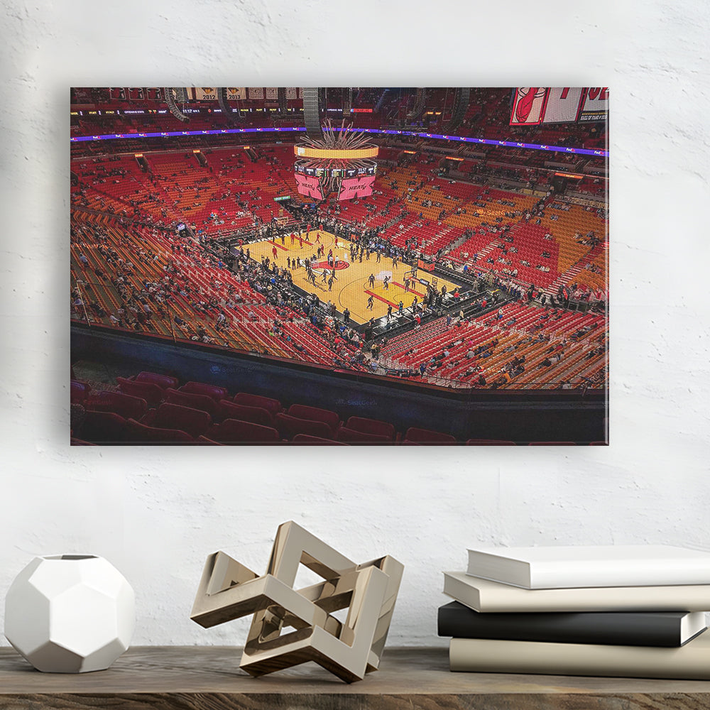 American Heat Airline, Stadium Canvas, Sport Art, Gift for him, Man Cave Decor, Art Print, Canvas Print Wall Art