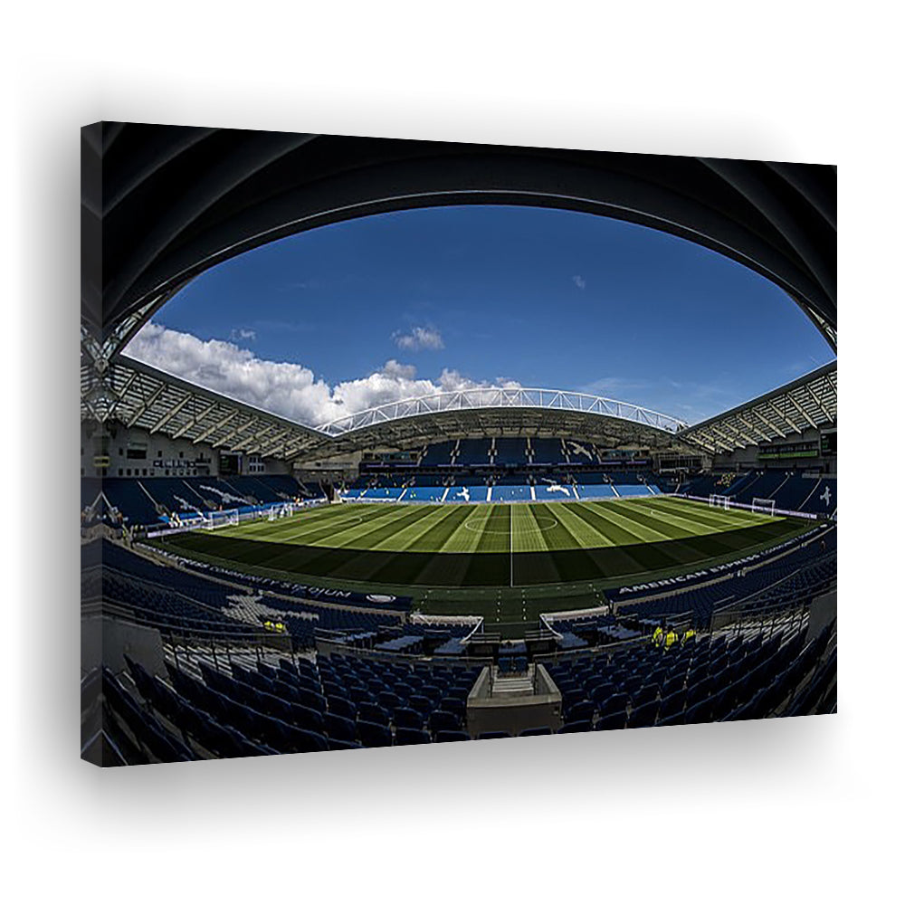 Amex Stadium, Stadium Canvas, Sport Art, Gift for him, Man Cave Decor, Art Print, Canvas Print Wall Art