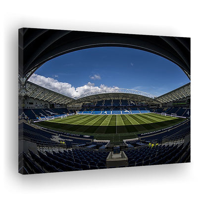 Amex Stadium, Stadium Canvas, Sport Art, Gift for him, Man Cave Decor, Art Print, Canvas Print Wall Art