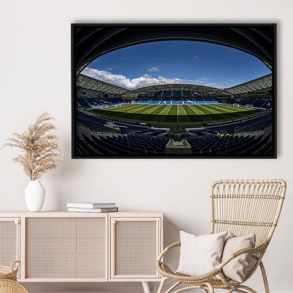 Amex Stadium, Stadium Canvas, Sport Art, Framed Canvas Print Wall Art, Floating Frame