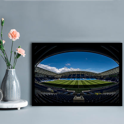 Amex Stadium, Stadium Canvas, Sport Art, Gift for him, Framed Art Print Wall Decor, Picture Framed