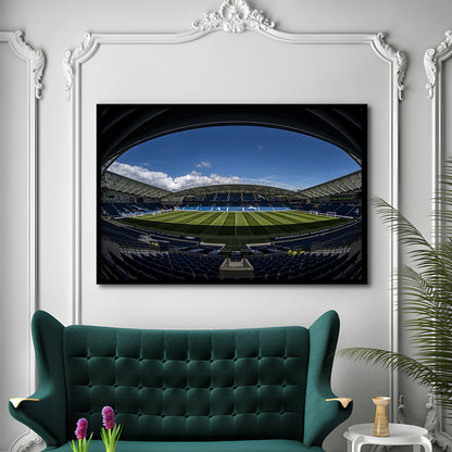 Amex Stadium, Stadium Canvas, Sport Art, Gift for him, Framed Art Print Wall Decor, Picture Framed