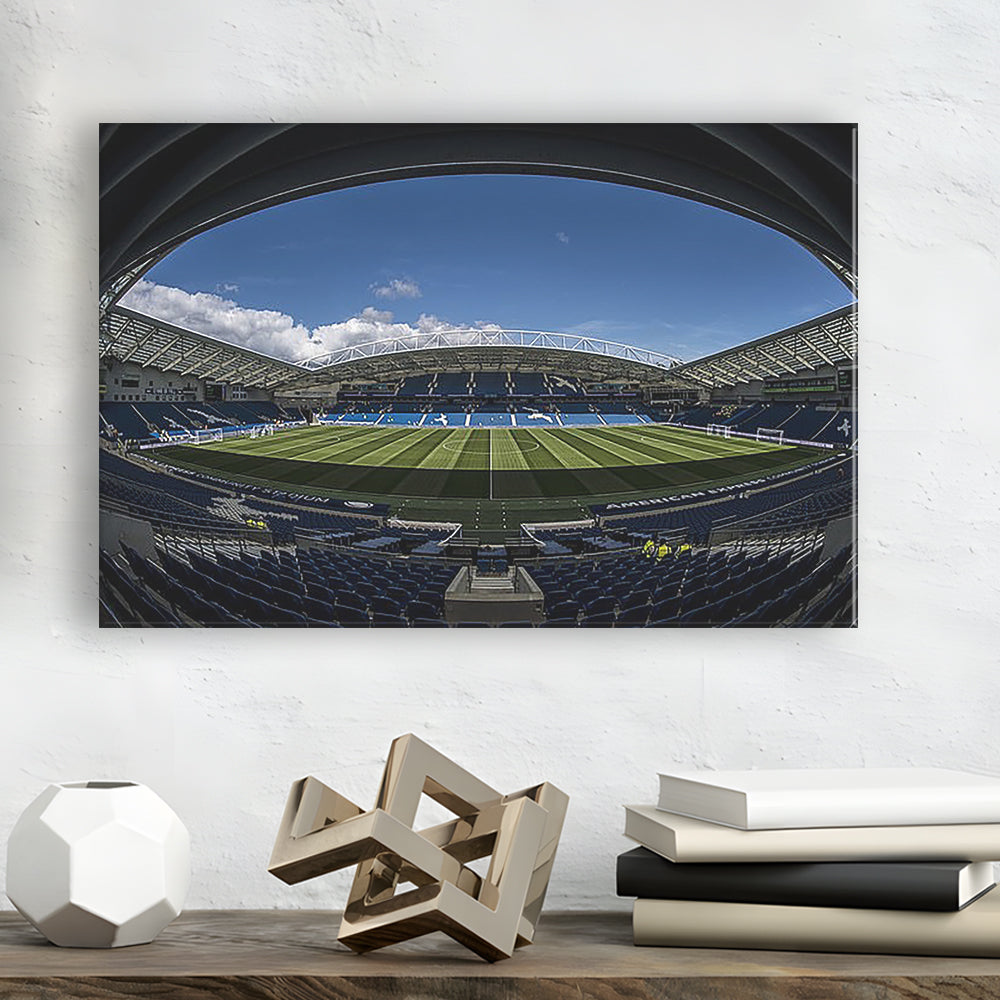 Amex Stadium, Stadium Canvas, Sport Art, Gift for him, Man Cave Decor, Art Print, Canvas Print Wall Art