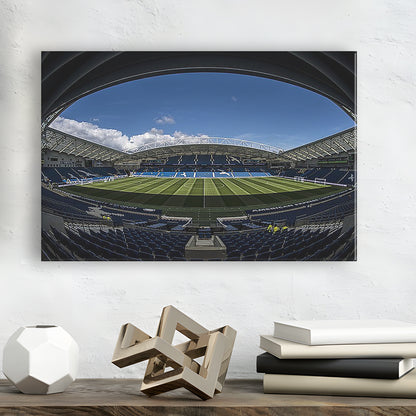 Amex Stadium, Stadium Canvas, Sport Art, Gift for him, Man Cave Decor, Art Print, Canvas Print Wall Art