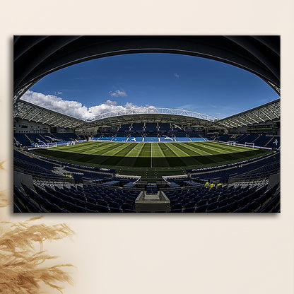 Amex Stadium, Stadium Canvas, Sport Art, Gift for him, Man Cave Decor, Art Print, Canvas Print Wall Art