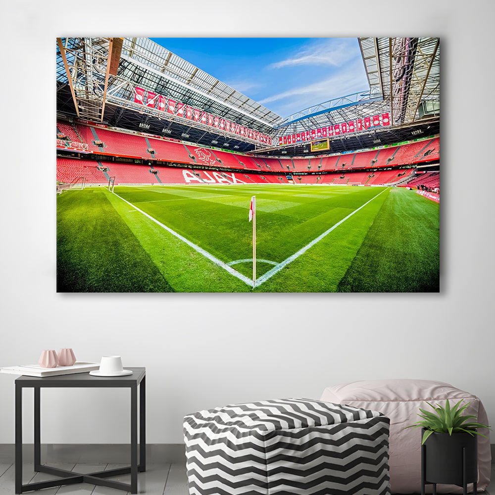 Amsterdam Arena, Stadium Canvas, Sport Art, Gift for him, Man Cave Decor, Art Print, Canvas Print Wall Art