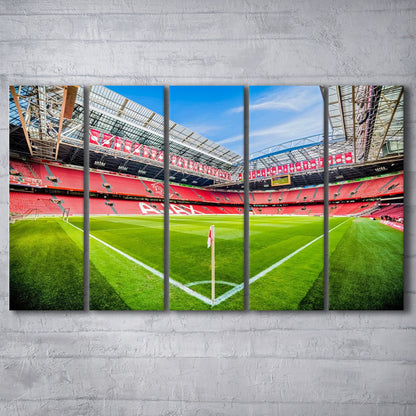 Amsterdam Arena, Stadium Canvas, Sport Art, 5 Panel B, Extra Large Canvas, Canvas Print Wall Art