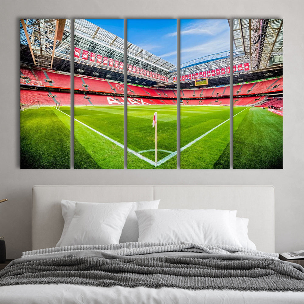 Amsterdam Arena, Stadium Canvas, Sport Art, 5 Panel B, Extra Large Canvas, Canvas Print Wall Art